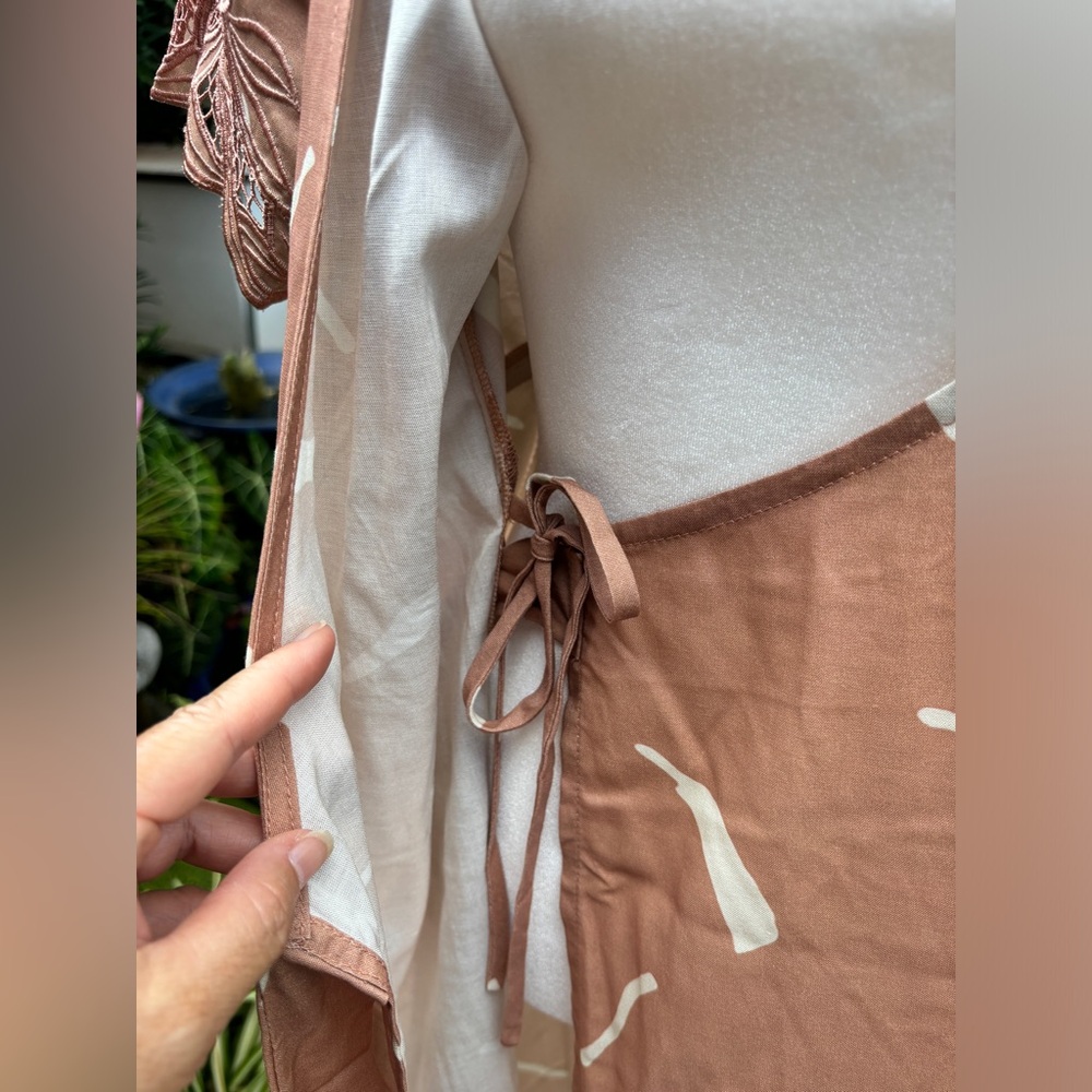 YIREH Isabella Wrap Maxi in Clay, size Small, NWT - Picture 7 of 13